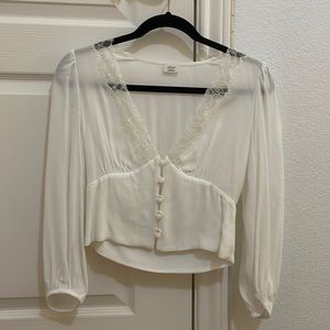 Aritzia Wilfred White Top